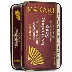 Makari Exclusive 7oz. Skin Lightening & Exfoliating Bar Soap with Organiclarine™